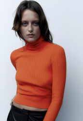 Укорочений віскозний гольф Zara S-M