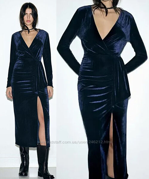 Оксамитова сукня Zara S-M