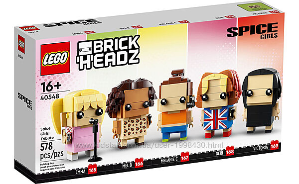 Конструктор Лего LEGO Brick Headz Spice Girls 40548