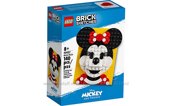 Конструкторы Лего LEGO Brick Sketches Микки и Минни Маус 40456 и 40457