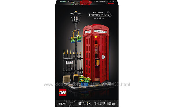 Конструктор LEGO Ideas Червона лондонська телефонна будка 21347