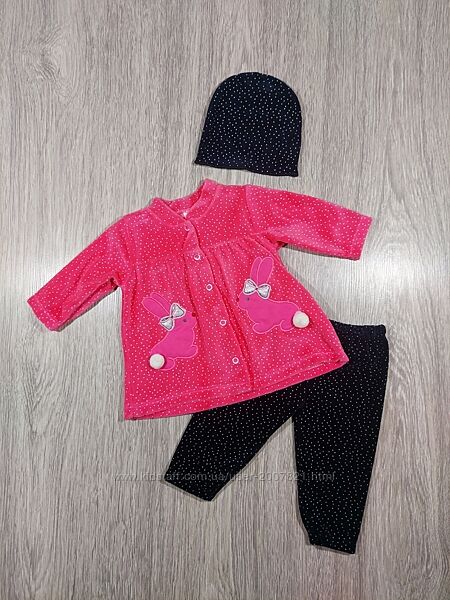 Велюровий костюм для дівчинки, Туреччина.