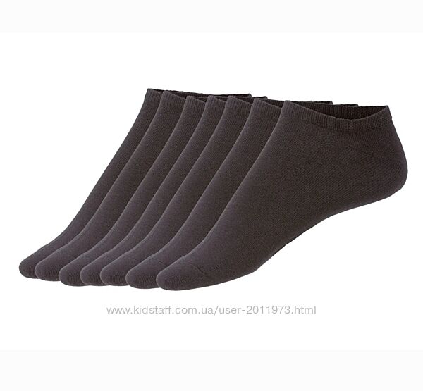 Шкарпетки жіночі, короткі шкарпетки, комплект 7 пар, розмір 39/42, esmara