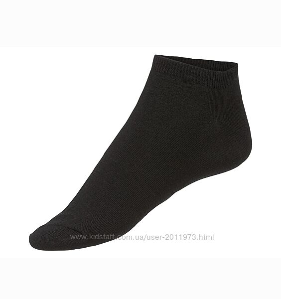 Чоловічі короткі шкарпетки, чорні шкарпетки, euro 43-46, livergy, німеччина