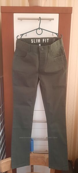 Брендовые брючки Slim Fit, р.140
