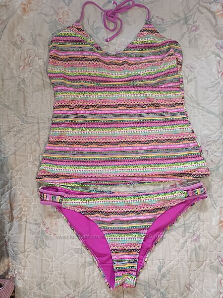 Класний стильний купальник танкіні майка та плавки в басейн пляж