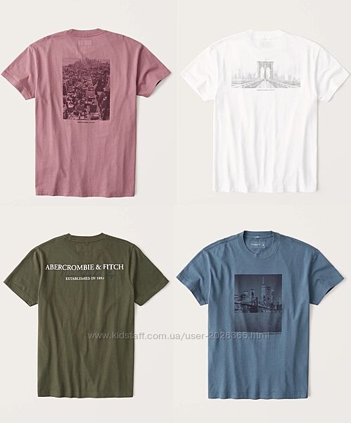 Футболки Abercrombie & Fitch  Hollister Аберкромби L, XL, XXL Оригинал