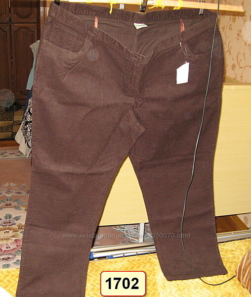 жіночі джинси 66 розмір вельветові/нові