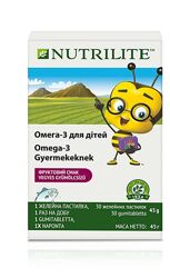 NUTRILITE Омега-3 с витамином D детские желейные пастилки  30 шт. 