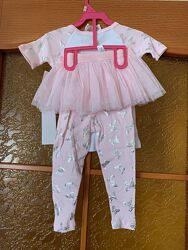 Комплект на дівчинку  спідничка, футболочка та лосини