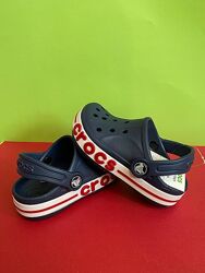 детские кроксы сабо для мальчика синие crocs bayaband 24-34 размер