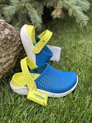 Детские кроксы на мальчика crocs сабо literide голубые дитячі крокси