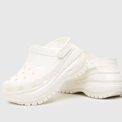 Crocs Classic Mega Crush Clog White Женские Сабо Крокс Краш 36 37 38 39