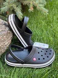 crocs crocband black кроксы черные М4 М5 М6 М7 М8 М9 М10 М11 М12