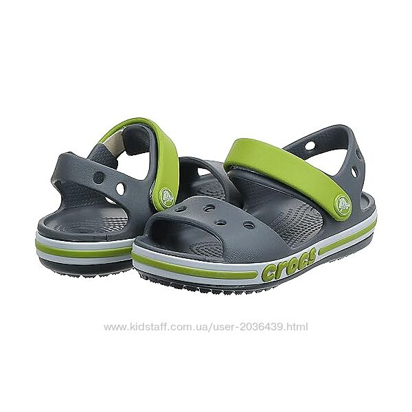 Сандалі босоножки крокс Crocs sandal kids сірі с10 с11 с12 с13 J1 J2 J3