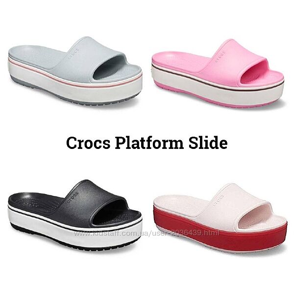 crocs crocband platform крокси на платфоhмі