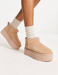 Угги на платформе UGG Classic Ultra Mini Platform Mustard seed 37 38 39 40 