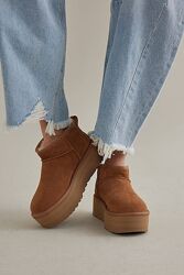Уггі на платформі рижі UGG Classic Ultra Mini Platform CHESTNUT 38 39 40 41