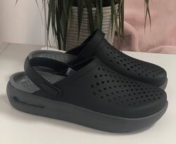 Crocs InMotion black grey крокси чорні чоловічі крокси клоги сабо темні 