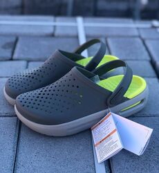 Crocs Crocs InMotion Grey/Light Green крокси сірі чоловічі крокси сабо