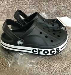 Детские кроксы Crocs Kids Bayaband Clog Volt Вlack крокси дитячі чорні