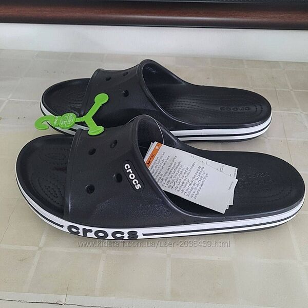 Crocs Bayaband Slide Black кроксы шлепанцы мужские черные