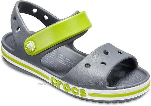 дитячі сандалії Crocs Crocband Sandal greyС7 С8 С9 С10 С11 С12 С12 J1 J2 J3