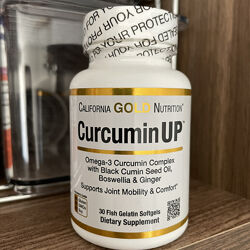 CurcuminUP Комплекс куркумин и омега 3, куркума, США, 30 капсул