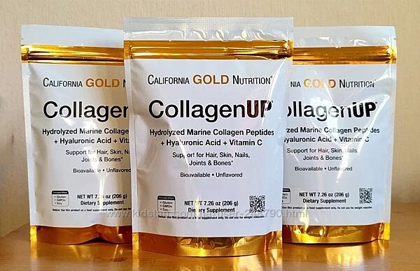 Collagen UP Морской коллаген 1 и 3 тип с витамином С, США, пептиды коллаген