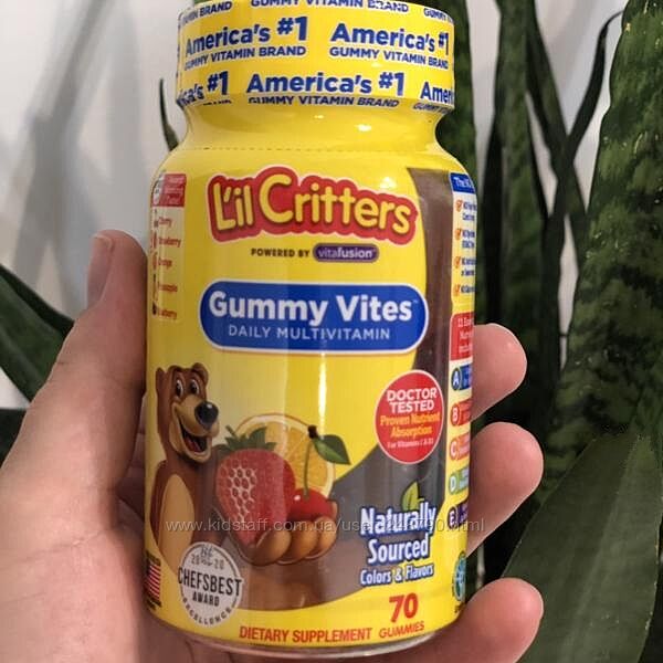 Lil Critters Gummy Vites США Мультивитамины для детей, детские витамины