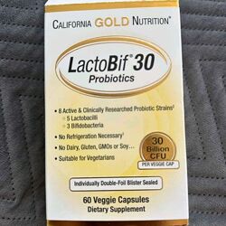 LactoBif Пробиотики, 30 млрд КОЕ, США, 60 капсул