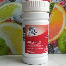 Мультивитамины Максимум пользы Витамины One Daily Maximum США, 100 таблеток
