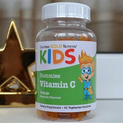Витамин С для детей, США, апельсиновый вкус, аскорбиновая кислота, 60 шт