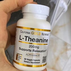 L- Theanine, AlphaWave, L- теанин, США, 100 мг и 200 мг, теанин, тианин