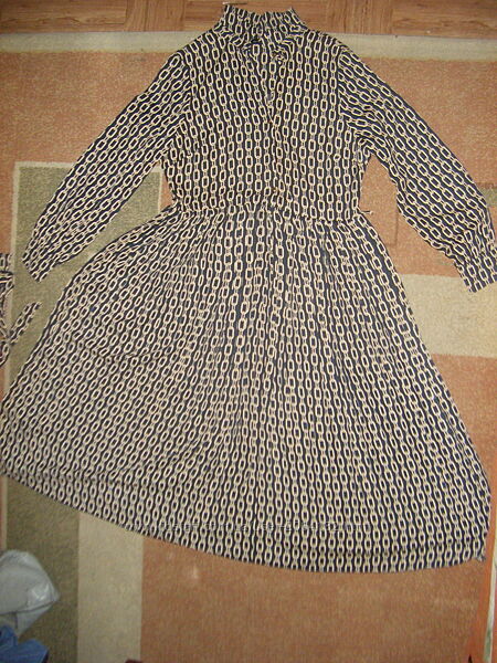 Шикарное платье в пол, плиссированная юбка, длинный рукав, размер XL - 54 -