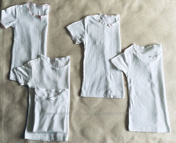 PRIMARK нательные маечки- футболки от 2-х до 7-ми лет. Термо. Натуральные 1