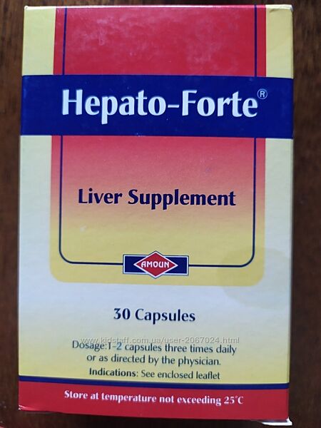 Hepato-Forte , Гепато-Форте  30 капсул, витамины для печени, Египет