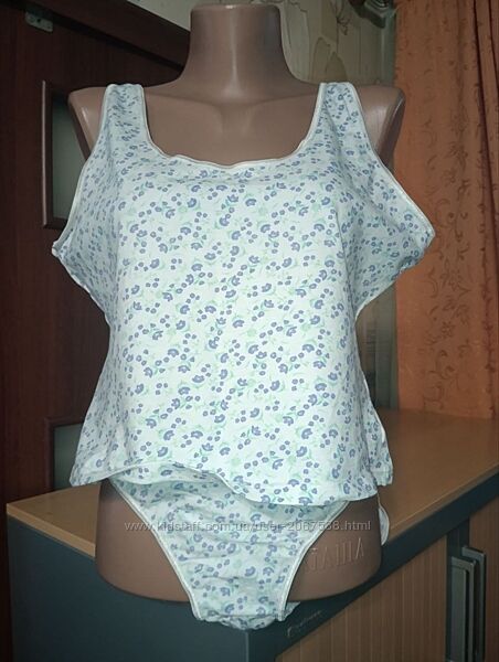 Комплект белья, майка  трусы, размер 18/20 - XL