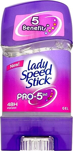 Lady Speed Stick Pro 5in1 и breath freshness гель антиперспирант 65г