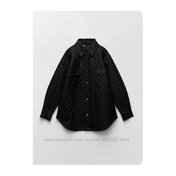 Стеганная рубашка zara размер  L XL