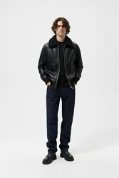 Кожанка бомбер zara в наличии С и М
