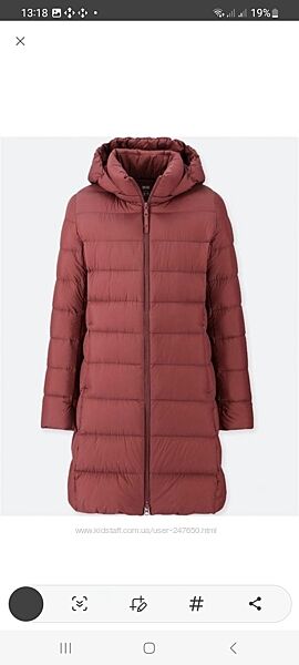 Зимове ультралегка куртка пальто uniqlo -s