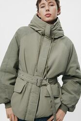 Курточке zara water-repellent puffer gilet with wind protection L и хл