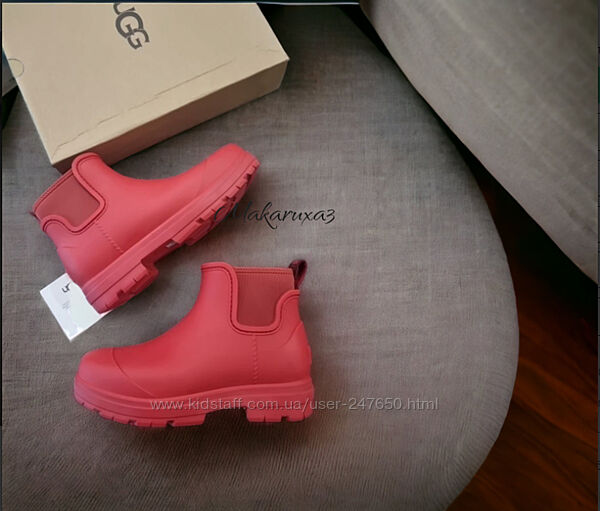 Гумові чоботи UGG  Us 8 us 9 устілка на хутрі