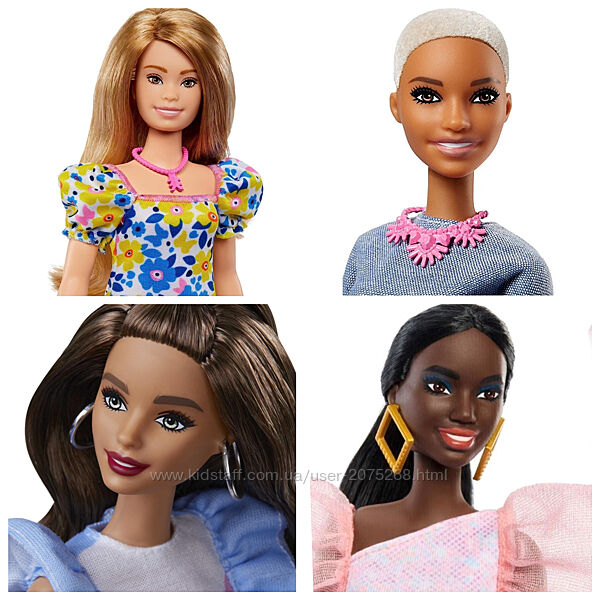 Лялька Барбі модниця barbie fashionistas 121, 82, 208,  216