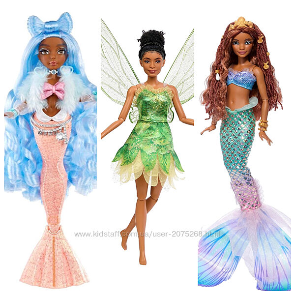 Лялька Дісней Тінкер Белл. Аріель Русалка. Ariel. Tinker Bell Fairy. MERMAZ