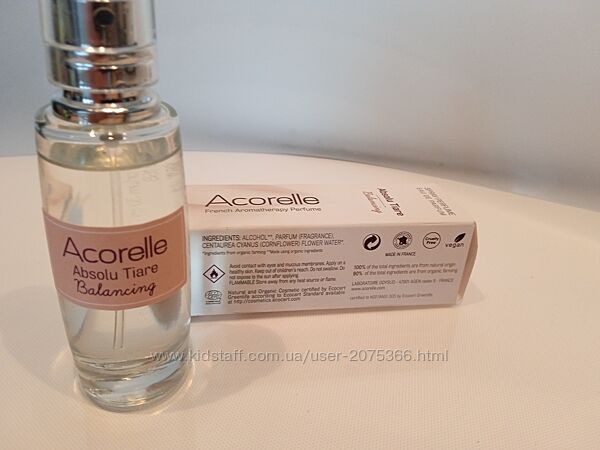 Acorelle Absolu Tiare spray 30ml повністю натуральний продукт 