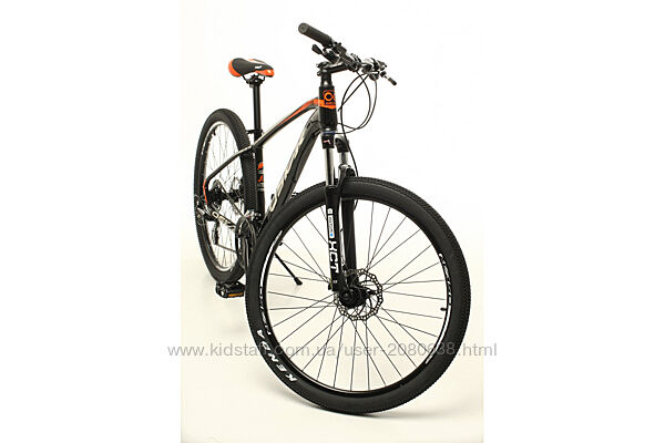 Велосипед Sporta Oskar 27,5 черный, серый, алюминиевая рама 16. Новый