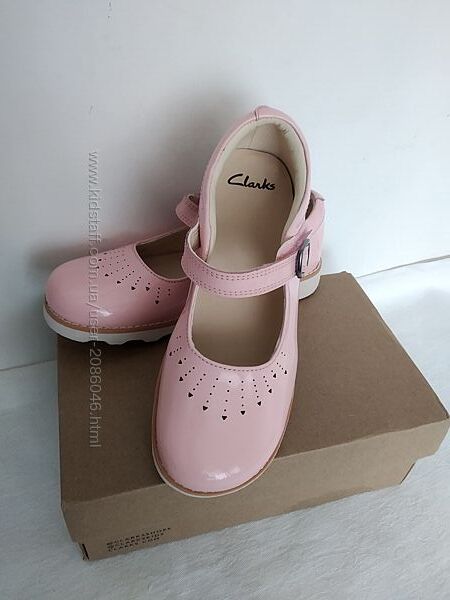 Красивые элегантные туфли для девочки Clarks, кожа, разм 31, стель 19,5