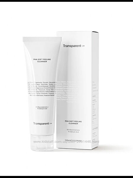 Пошкоджене пакування Transparent  Lab PHA Soft Peeling Cleanser 150 ml